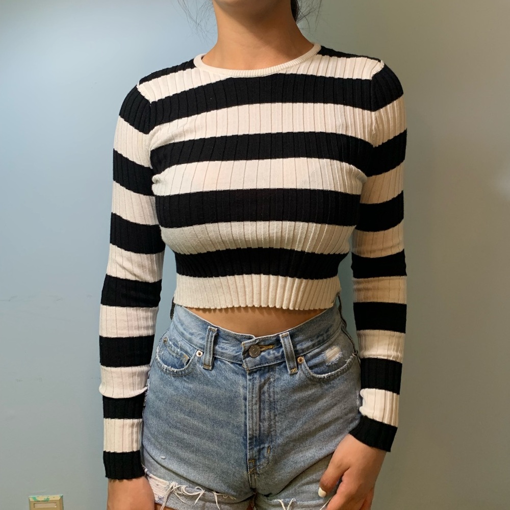 NWT Striped Ribbed Shirt / Sweater